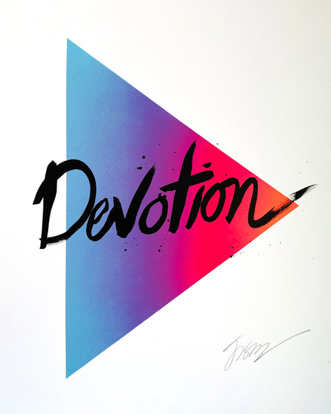 A-Z VALUES ORIGINAL PAINTING - D – OPN HEART, by Jason Naylor