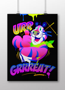 UR GREAT, TONY THE TIGER LIMITED PRINT