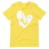 WHITE OPN HEART Short-Sleeve Unisex T-Shirt